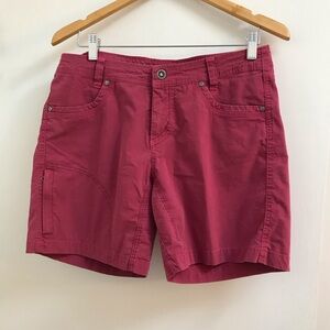 Kuhl Women’s Size 10 Free Range Hiking Shorts Butgundy